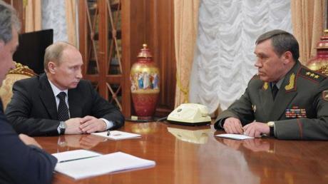 Russian President Vladimir Putin and General Valery Gerasimov